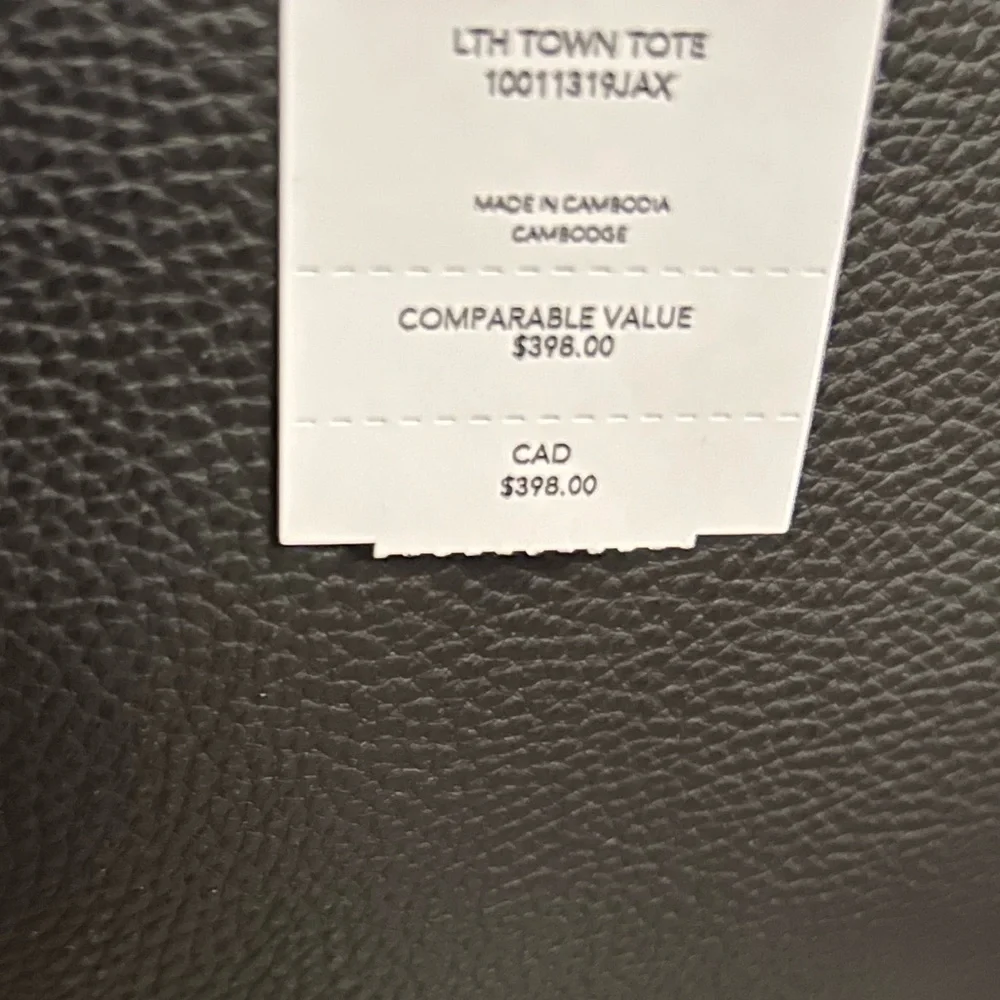 COACH tote Bag Black Leather